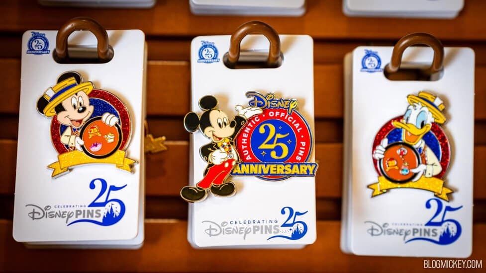 Mickey & Friends Pin Trading 25th Anniversary Pins at Walt